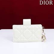 Miss Dior White Wallet - 10.4×7×2cm - 5