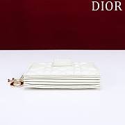 Miss Dior White Wallet - 10.4×7×2cm - 4