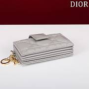 Miss Dior Grey Wallet - 10.4×7×2cm - 4