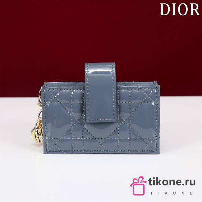 Miss Dior Navy Wallet - 10.4×7×2cm - 1