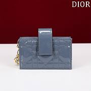 Miss Dior Navy Wallet - 10.4×7×2cm - 1