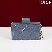 Miss Dior Navy Wallet - 10.4×7×2cm - 5