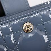 Miss Dior Navy Wallet - 10.4×7×2cm - 3