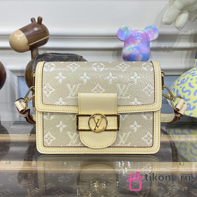 LOUIS VUITTON| Mini Dauphine In Beige Canvas -  20x15x9cm - 1