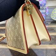 LOUIS VUITTON| Mini Dauphine In Beige Canvas -  20x15x9cm - 3