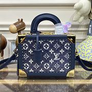 Louis Vuitton| Valisette Tresor In Blue Denim - 22.5x16x11cm - 1