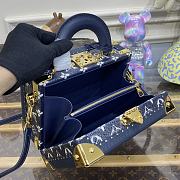 Louis Vuitton| Valisette Tresor In Blue Denim - 22.5x16x11cm - 4