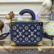 Louis Vuitton| Valisette Tresor In Blue Denim - 22.5x16x11cm - 2