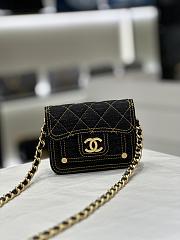 Chanel 23S Black Denim - 10x13cm - 1