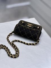 Chanel 23S Black Denim - 10x13cm - 5