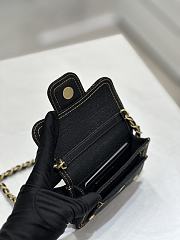 Chanel 23S Black Denim - 10x13cm - 3