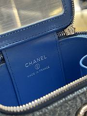 Chanel 23P Denim Long Vanity With Heart Chain - 11x8.5x7cm - 2