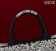 DIOR| Small Book Tote White And Black Bandama Embroidery - 26.5x21x14cm - 4