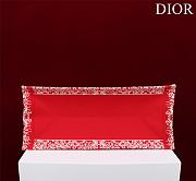 DIOR| Larger Book Tote White And Red Bandama Embroidery - 41x35x18cm - 5