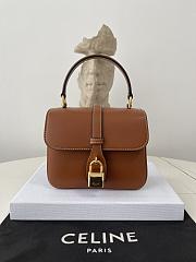 CELINE| Tabou Mini Bag In Tan Leather - 12×16×5cm - 1