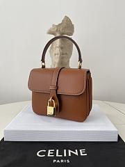 CELINE| Tabou Mini Bag In Tan Leather - 12×16×5cm - 3