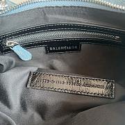 Balenciaga Larger Le Cagole Blue Denim - 33x16x8cm - 3