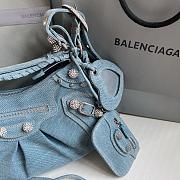 Balenciaga Larger Le Cagole Blue Denim - 33x16x8cm - 2