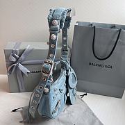 Balenciaga Le Cagole Blue Denim - 26x16x6cm - 5