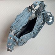 Balenciaga Le Cagole Blue Denim - 26x16x6cm - 4