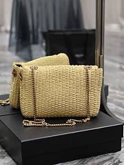 Saint Laurent| Medium Kate Raffia Bag - 28.5×20×6cm - 3