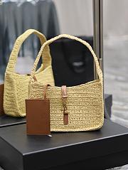 YSL Le 5 à 7 Hobo Raffia Bag - 23×16×6.5cm - 1