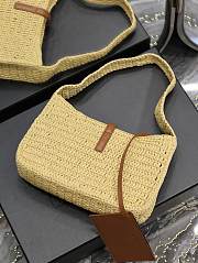 YSL Le 5 à 7 Hobo Raffia Bag - 23×16×6.5cm - 4