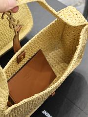 YSL Le 5 à 7 Hobo Raffia Bag - 23×16×6.5cm - 3