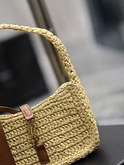 YSL Le 5 à 7 Mini Hobo Raffia Bag - 19×11.5×4.5cm - 4