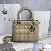 Dior Lady Medium Beige Bag - 24x12x20cm - 1