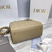 Dior Lady Medium Beige Bag - 24x12x20cm - 2