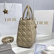 Dior Lady Medium Beige Bag - 24x12x20cm - 3