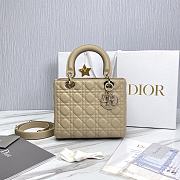 Dior Lady Cannage Beige Bag - 24x12x20cm - 1