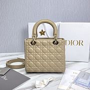 Dior Lady Cannage Beige Bag - 24x12x20cm - 3