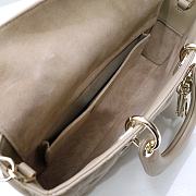 Dior Medium Lady D-Joy Bag Taupe Cannage Lambskin - 26x13.5x5cm - 3