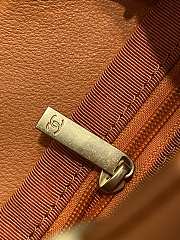 CHANEL| Small Orange Backpack Calfskin & Gold-Tone Metal - 17x16.5x12cm - 5