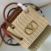 VALENTINO| Garavani Small Vlogo Straw - 25x18x9cm - 4