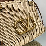 VALENTINO| Garavani Small Vlogo Straw - 25x18x9cm - 2