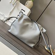 Loewe Mini Flamenco clutch In Pearl Grey - 23x18x9cm - 3