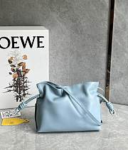 Loewe Mini Flamenco Clutch In Blue - 23x18x9cm - 1