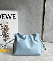 Loewe Mini Flamenco Clutch In Blue - 23x18x9cm - 4