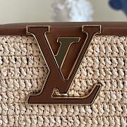 Louis Vuitton Raffia Capucines Brown Leather - 27x18x9cm - 4