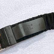 CHANEL| Black Fabric Elastic Belt Width 30mm  - 3