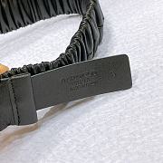 CHANEL| Black Elastic Belt With Gold Hardware Width 30mm - 4