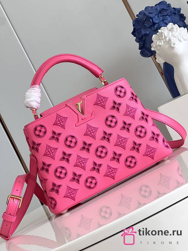 Louis Vuitton Medium Nicolas Pink Capucines - 27x18x9cm - 1