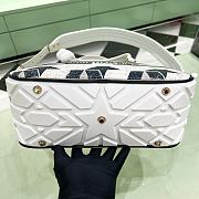 Dior Christian Bowling White Leather Handbag - 33x21x12cm - 5