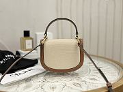 Celine Triomphe Cloth Handbag - 15.5x11.5x5cm - 4