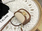 Celine Triomphe Cloth Handbag - 15.5x11.5x5cm - 2