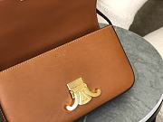 Celine Triomple Brown Leather Bag - 20x10x4cm - 3