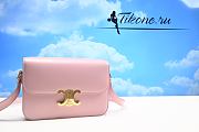 Celine Triomphe Pink Leather Bag  - 1